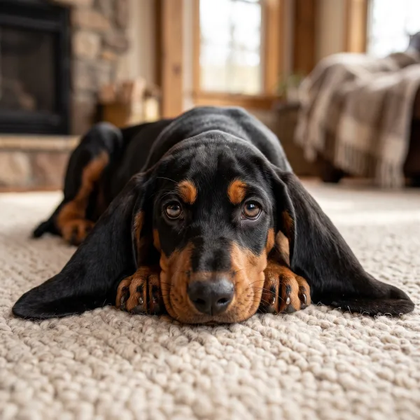Black and Tan Coonhound filhote