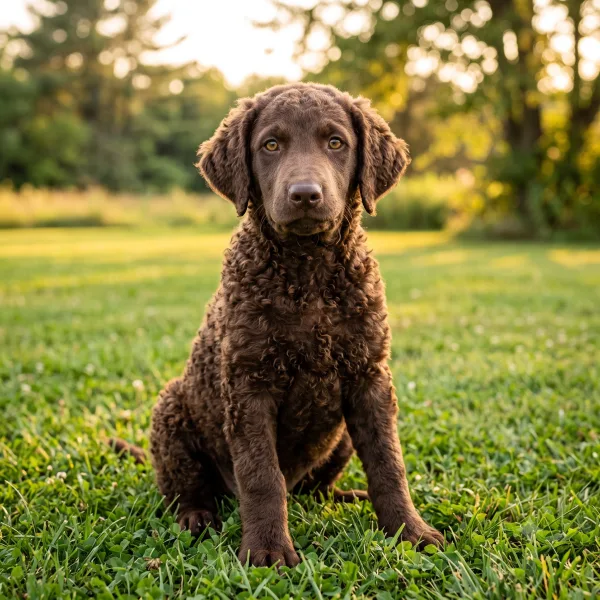 Curly-Coated Retriever filhote